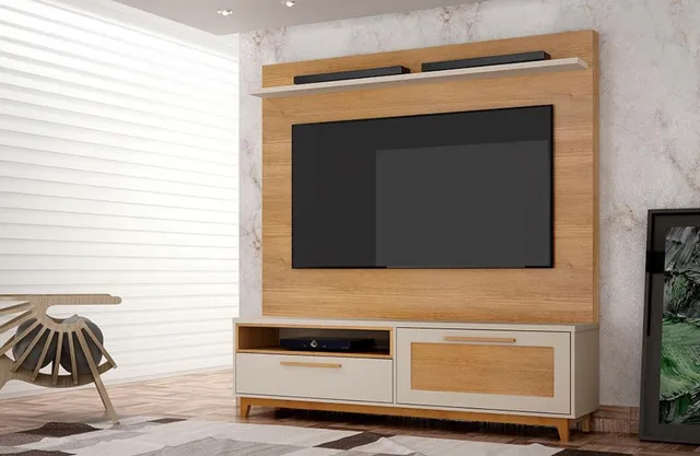 Painel Home Retrô Pés em Madeira ft4