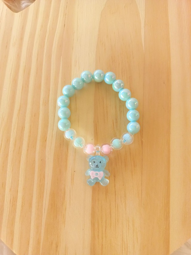 Cordão e pulseira ursinho infantil - Foto 3