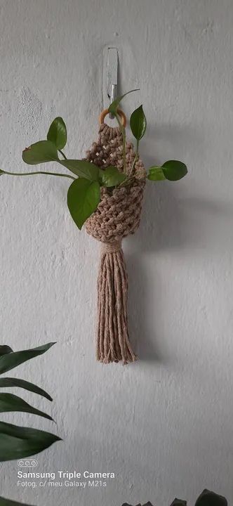 Porta treco em macrame - Foto 3