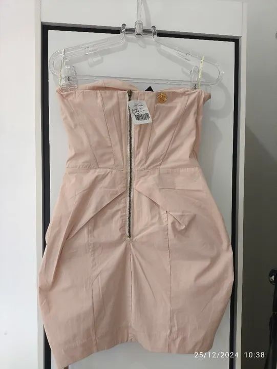 Vestido tomara que caia nude marca Colcci 