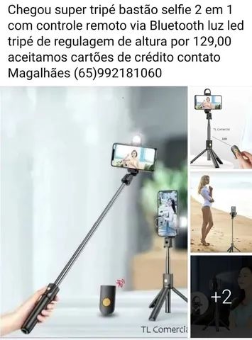  * tripé e pau selfie 2 em 1 - Foto 5
