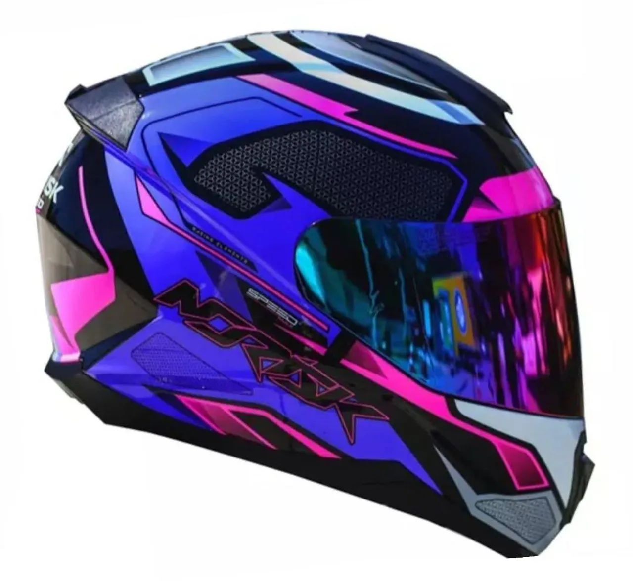 Capacete Moto Norisk - Roxo Rosa