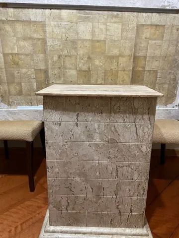 Mesa retangular (mármore travertino) - Foto 2