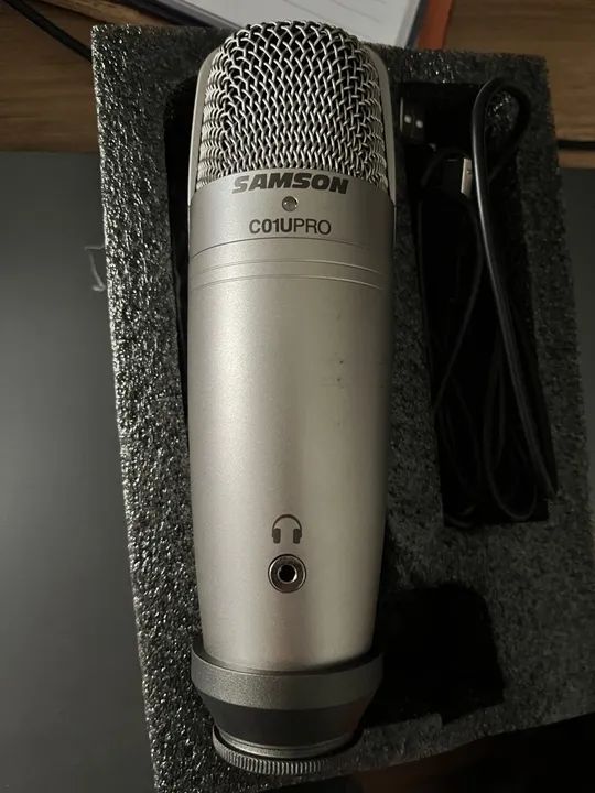 Microfone Samson Locução Studio Podcast YouTuber Musico - Foto 2