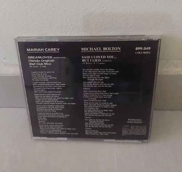 Cd Promocional Mariah Carey Michael Bolton Dreamlover ... raro - Foto 2