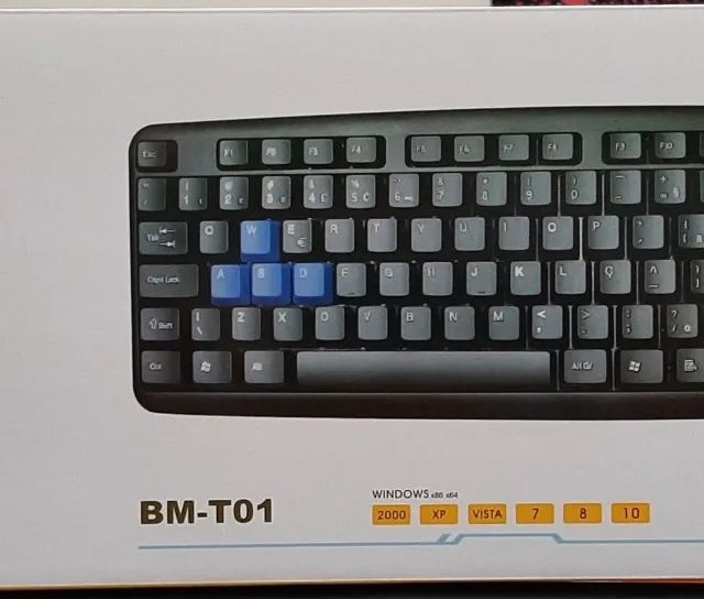 Teclado  c/  Fio   Super  Slim  B Max  !! Ergonômico . - Foto 4