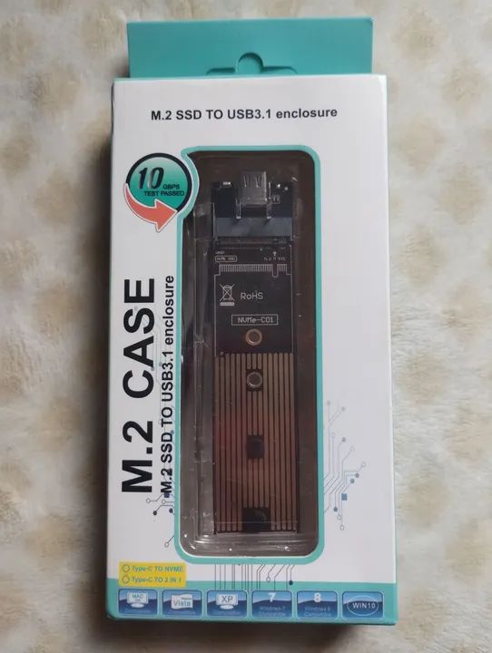 Case SSD M2 SATA (NGFF) e NVME *Entrego Aceito Cartão - Foto 4