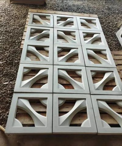 bloco de cimento decorativo cobogo