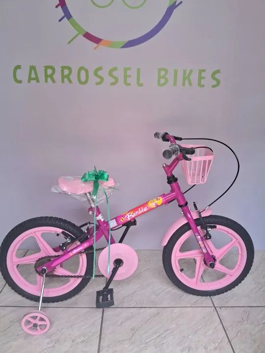 Bicicleta Infantil Barbie Aro 16 (NOVINHA) - Foto 2