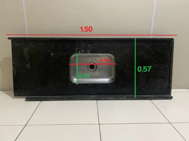 Pia com cuba + bancada