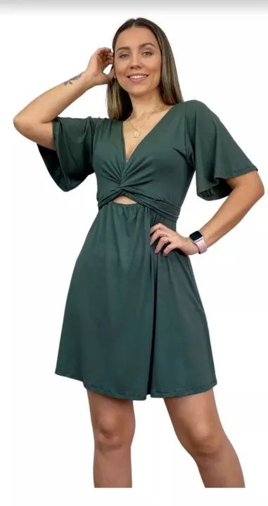 Vestido 4 em 1 Multiformas Amamentação Gestante - Foto 4