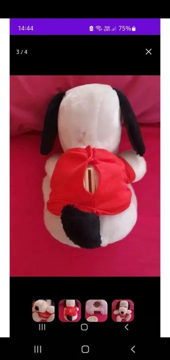 Snoopy pelucia cofrinho - Foto 2