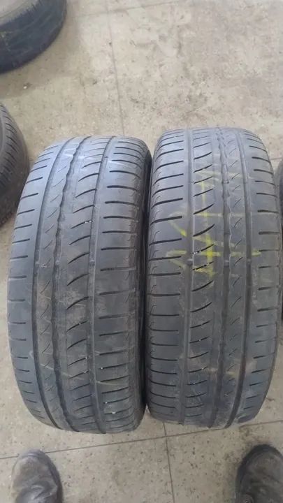 Pneu 195/55/15 Pirelli p1 75% de vida util