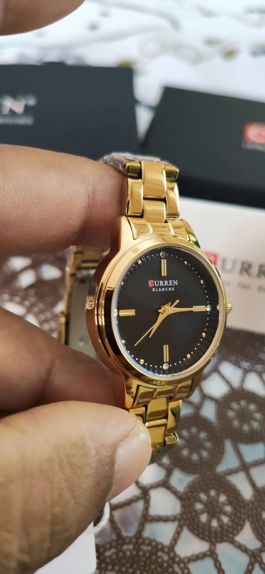 Relógio Curren Feminino Dourado - Foto 3