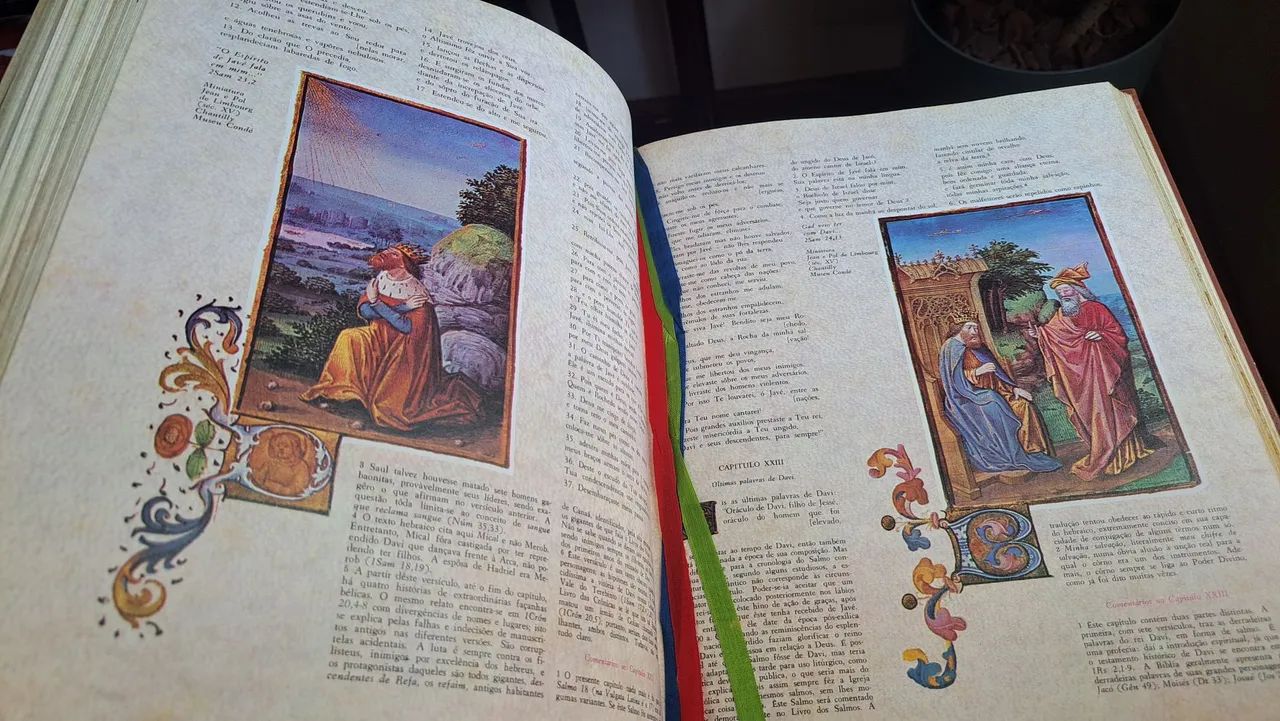 Livro Antigo - Bíblia Sagrada - Edição de Luxo - Foto 5