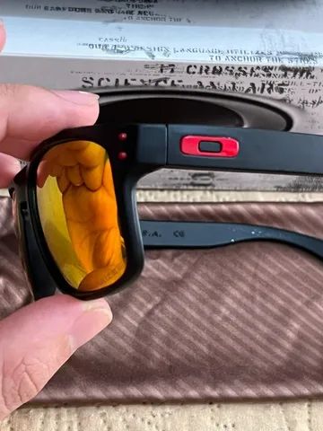 Óculos Oakley Holbrook Matte Black/Lente Ruby Iridium - Foto 5