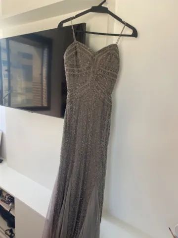 Vestido longo prateado - Foto 3