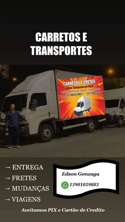 mudanças  carretos trasporte em geral