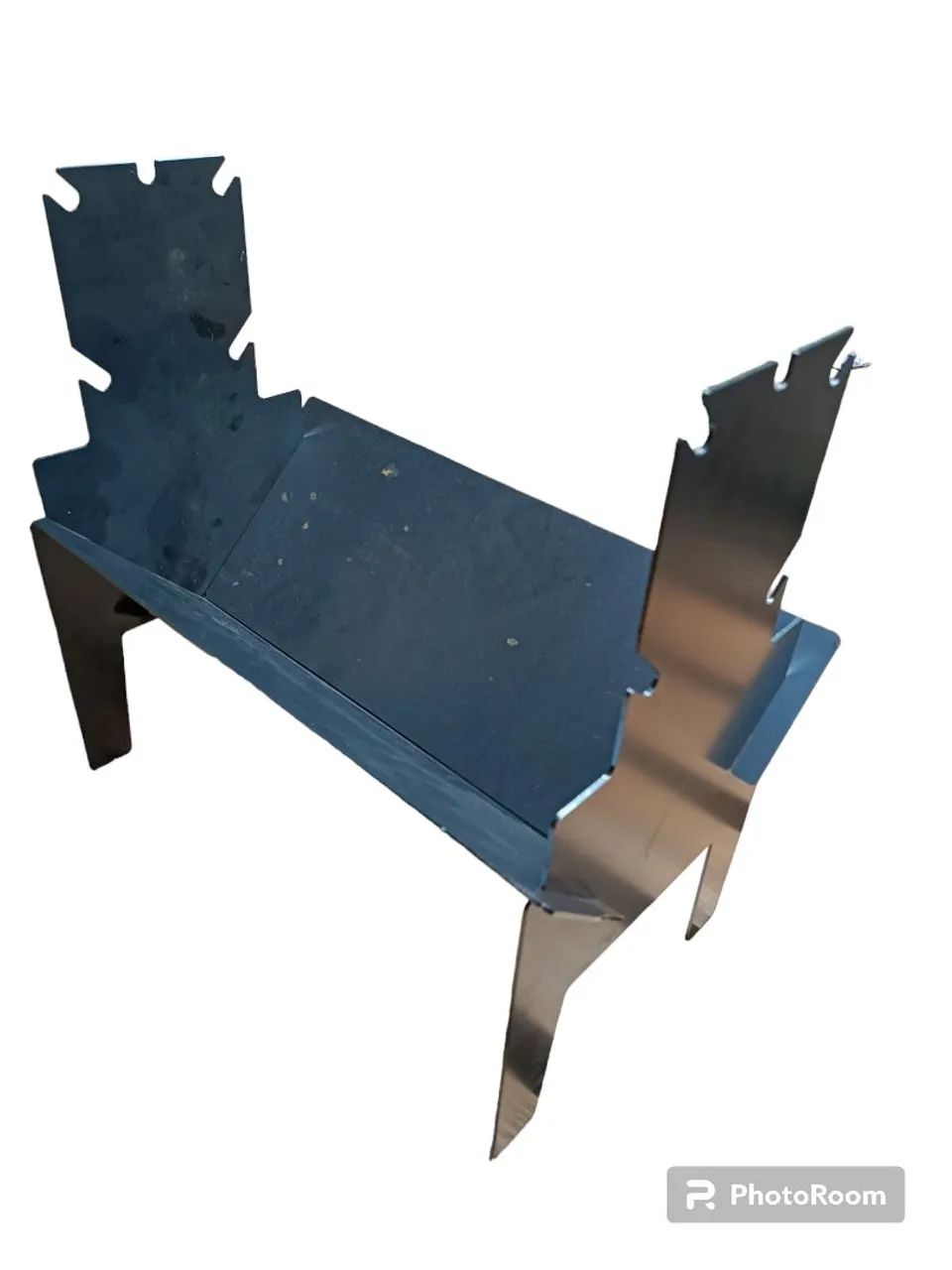 Churrasqueira dobrável portátil em aço carbono - Foto 2