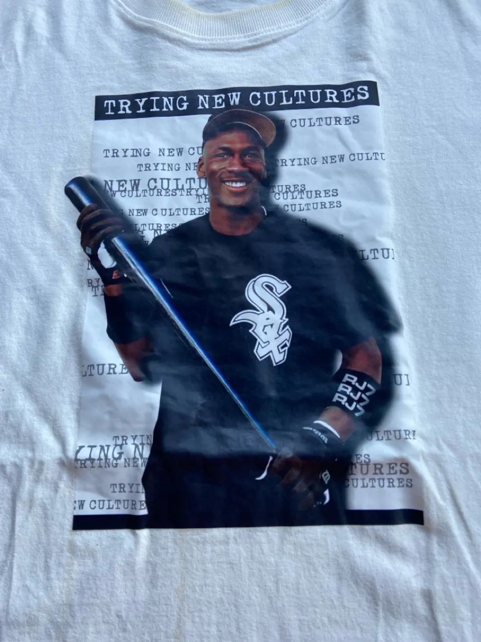 Camiseta Estampa Michael Jordan - Branco