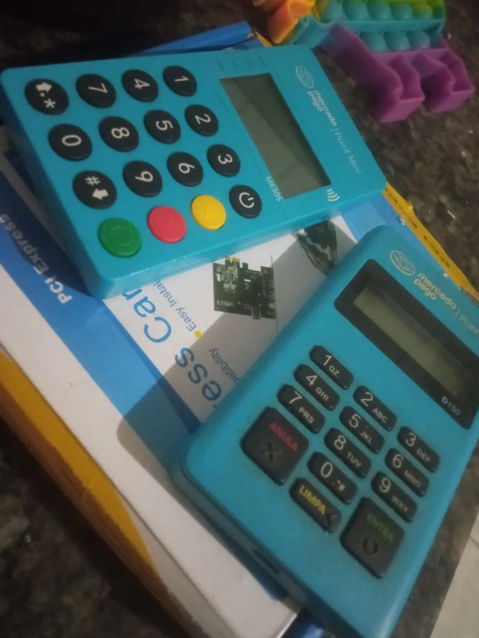 2 Máquina de cartão Mercado Pago Point Mini e D150