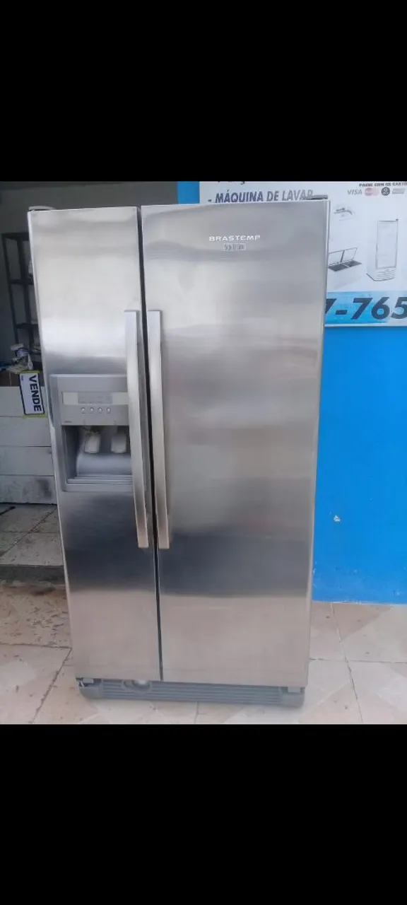 Geladeira Brastemp Side by Side Inox