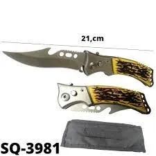 Canivete Automático Pesca Camping Escoteiro Trilha C/ Bainha 21cm - Foto 3