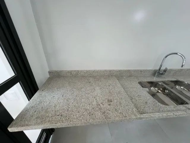 Bancada Cozinha Granito Branco Siena Cuba dupla - Foto 2