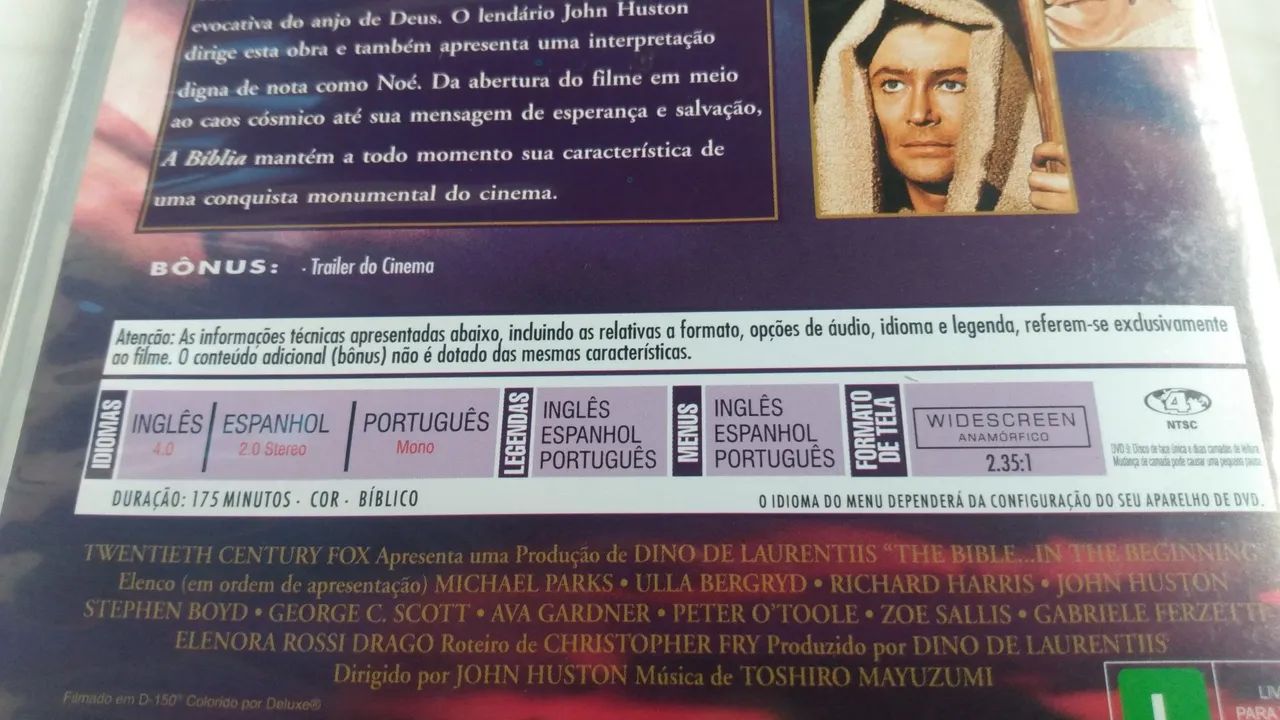 DVD original A Bíblia no início em ótimo estado  - Foto 4