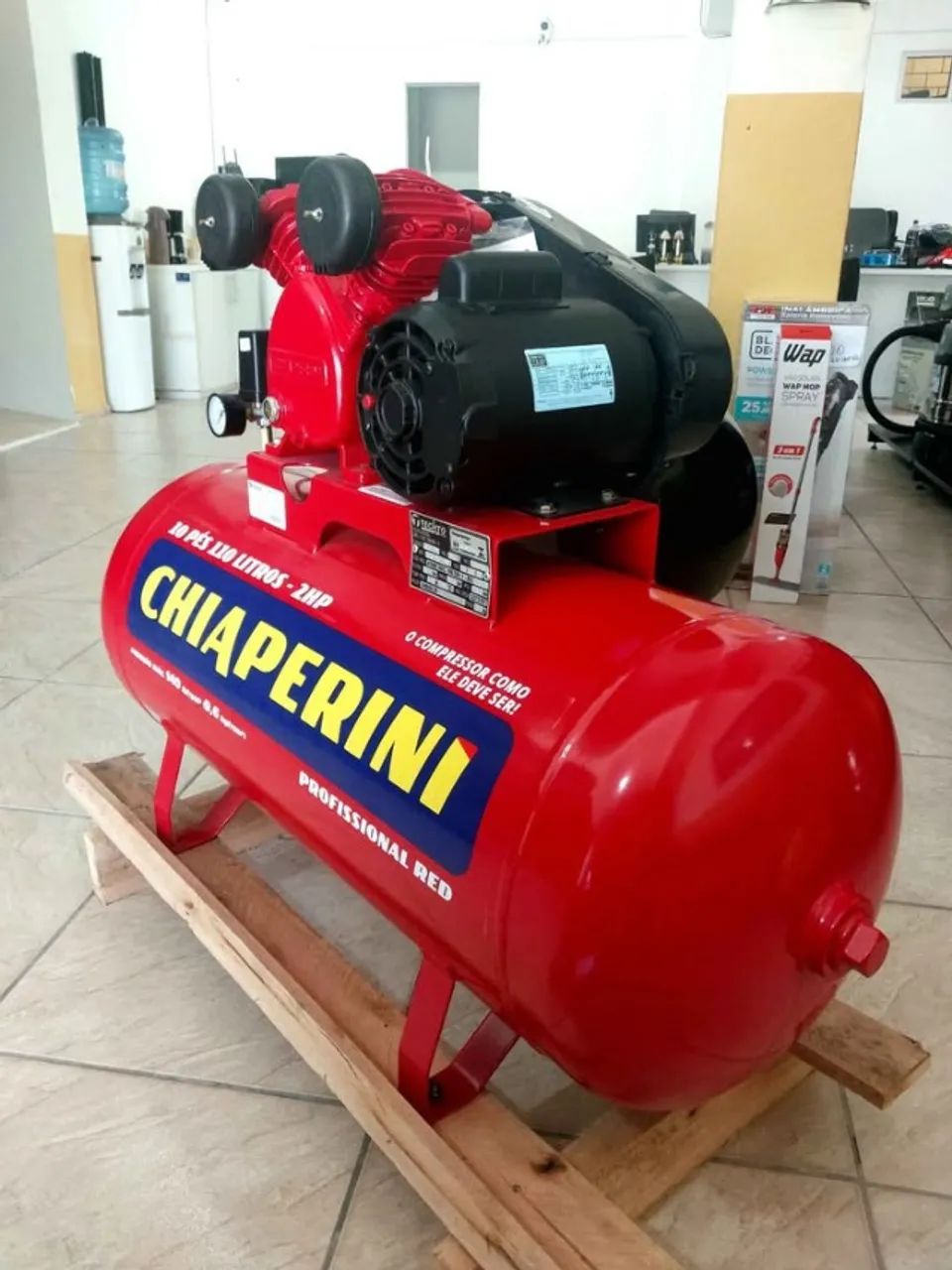 Compressor de ar Chiaperini 110L 140psi Profissional (Novo/Loja) - Foto 3