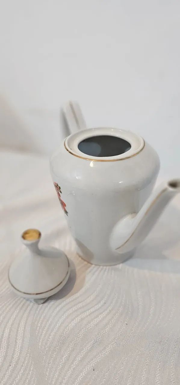 Bule florido antigo - Foto 4