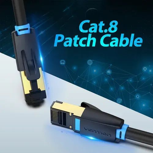 Cabo Patch Cord Cat8 Cobre Lan 2m 40gbps (Cabo de Rede) - Foto 2