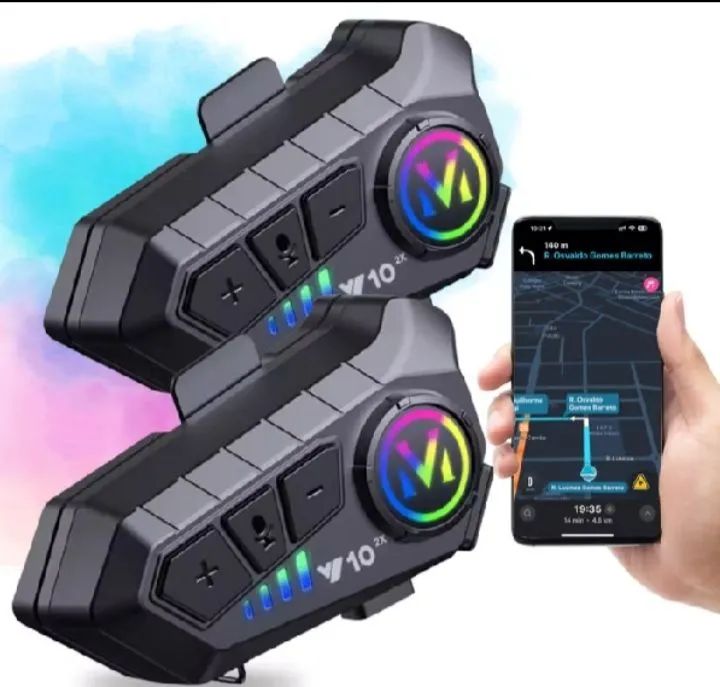 Intercomunicador para Moto V10 2x - Bluetooth - Novo - Foto 2