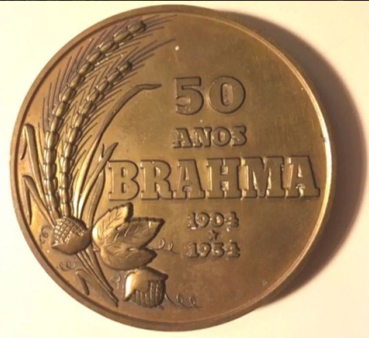 Medalha Brahma 50 Anos - 1904-1954
