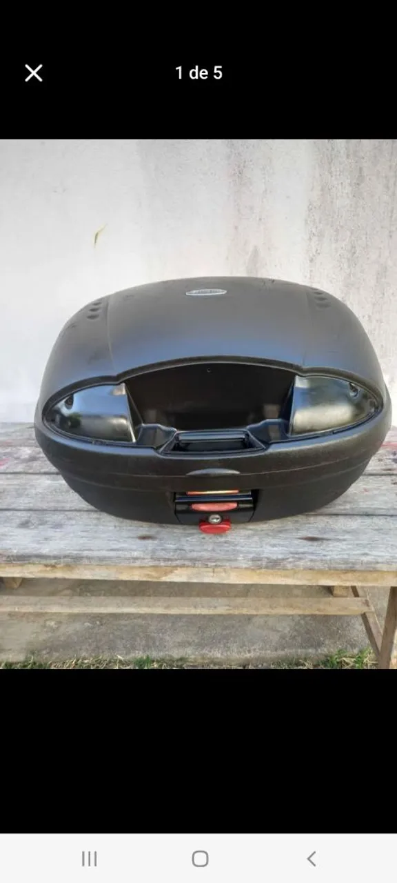 Baú para moto preto