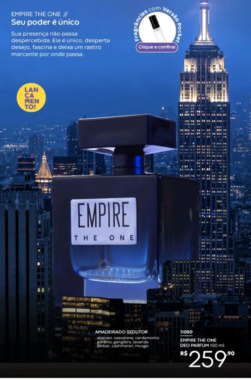 Perfume Empire The One - Amadeirado Seductor - 100ml