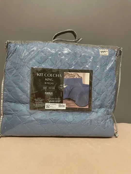 Kit colcha King - 3 peças / Nunca usado