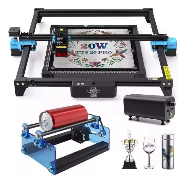 Máquina De Gravação A Laser Twotrees Tts-20 Pro E Acessórios