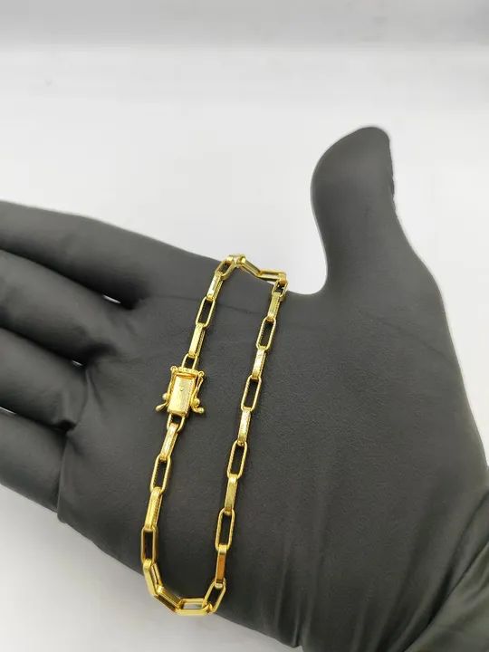 Pulseira cartie tijolinho oca ouro 18k/750 - Foto 2