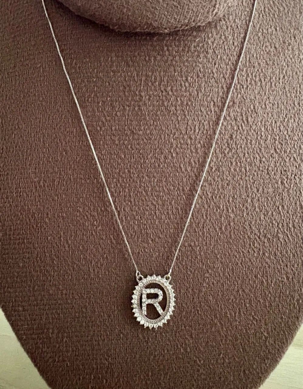 Colar de ouro 18k com letra  - Foto 4