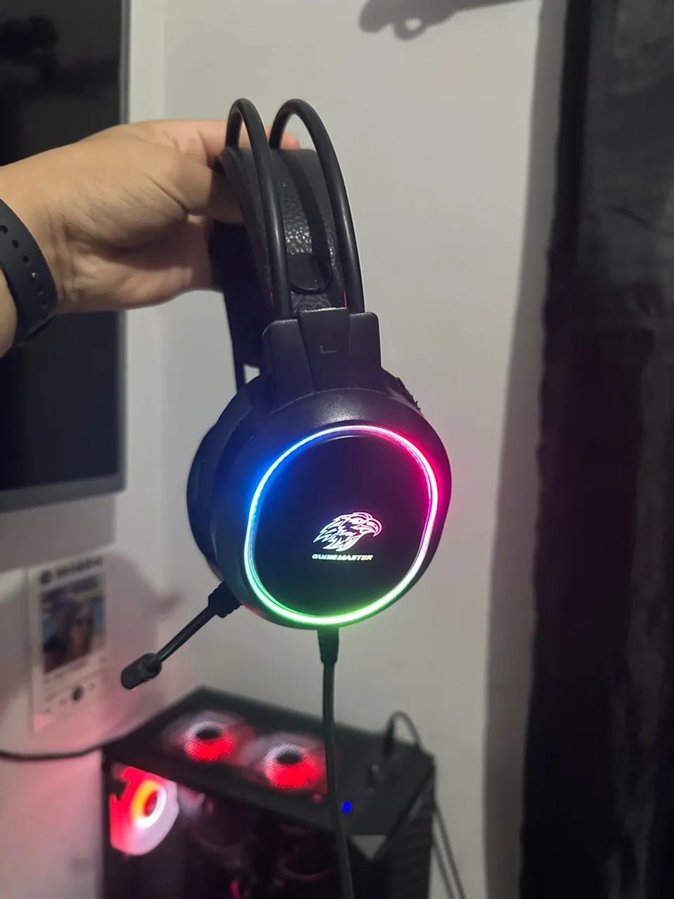 Headset Gamer com Iluminação RGB - Qualidade e Imersão - Foto 4