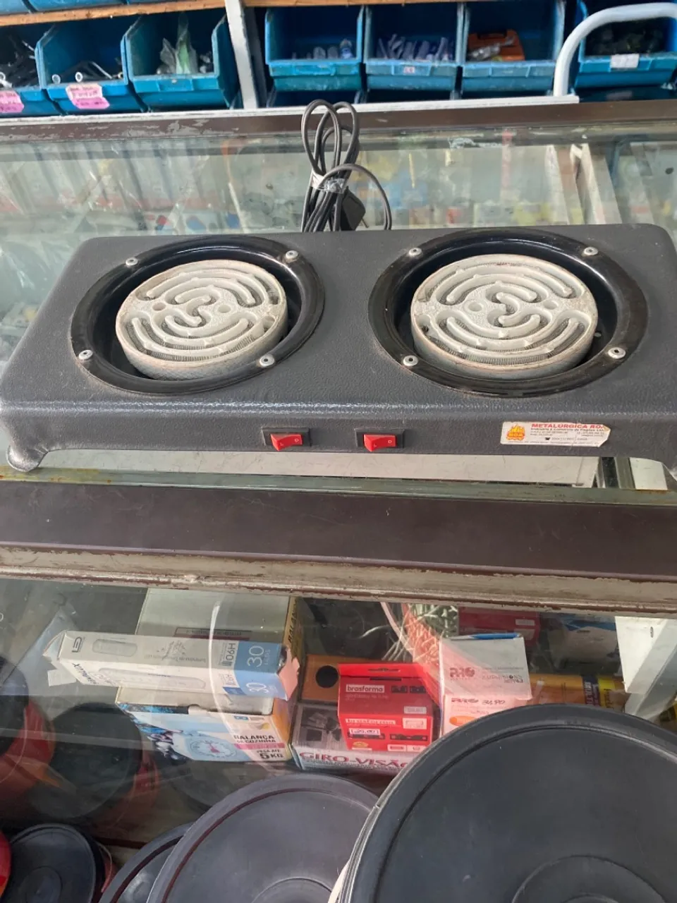 Fogão Elétrico Duplo - Ideal para Culinária