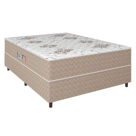  Cama Box Conjugada Casal Espuma Mola Ensacada