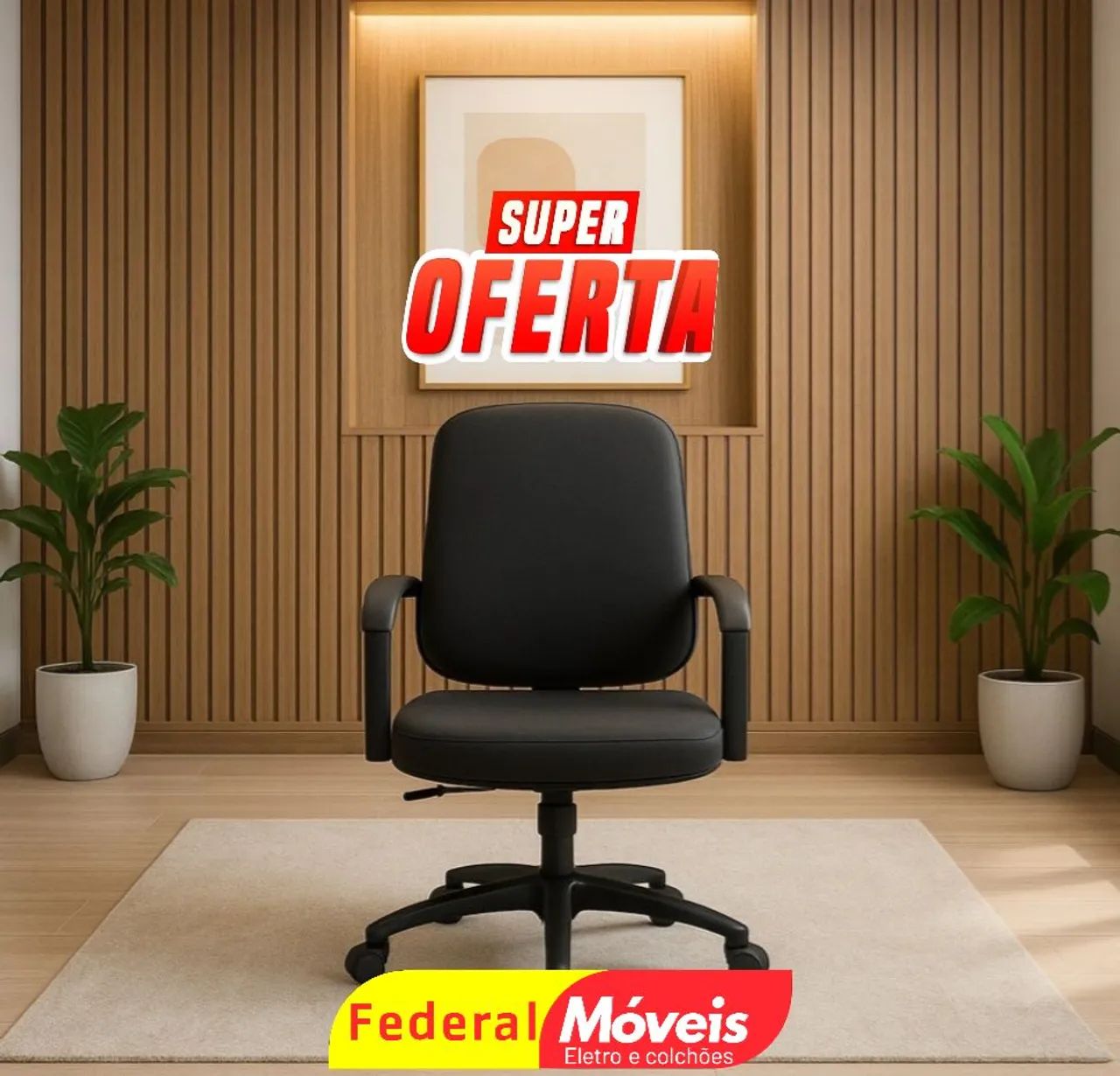 Cadeira Giratória Operativa - Design funcional e excelente ergonomia!