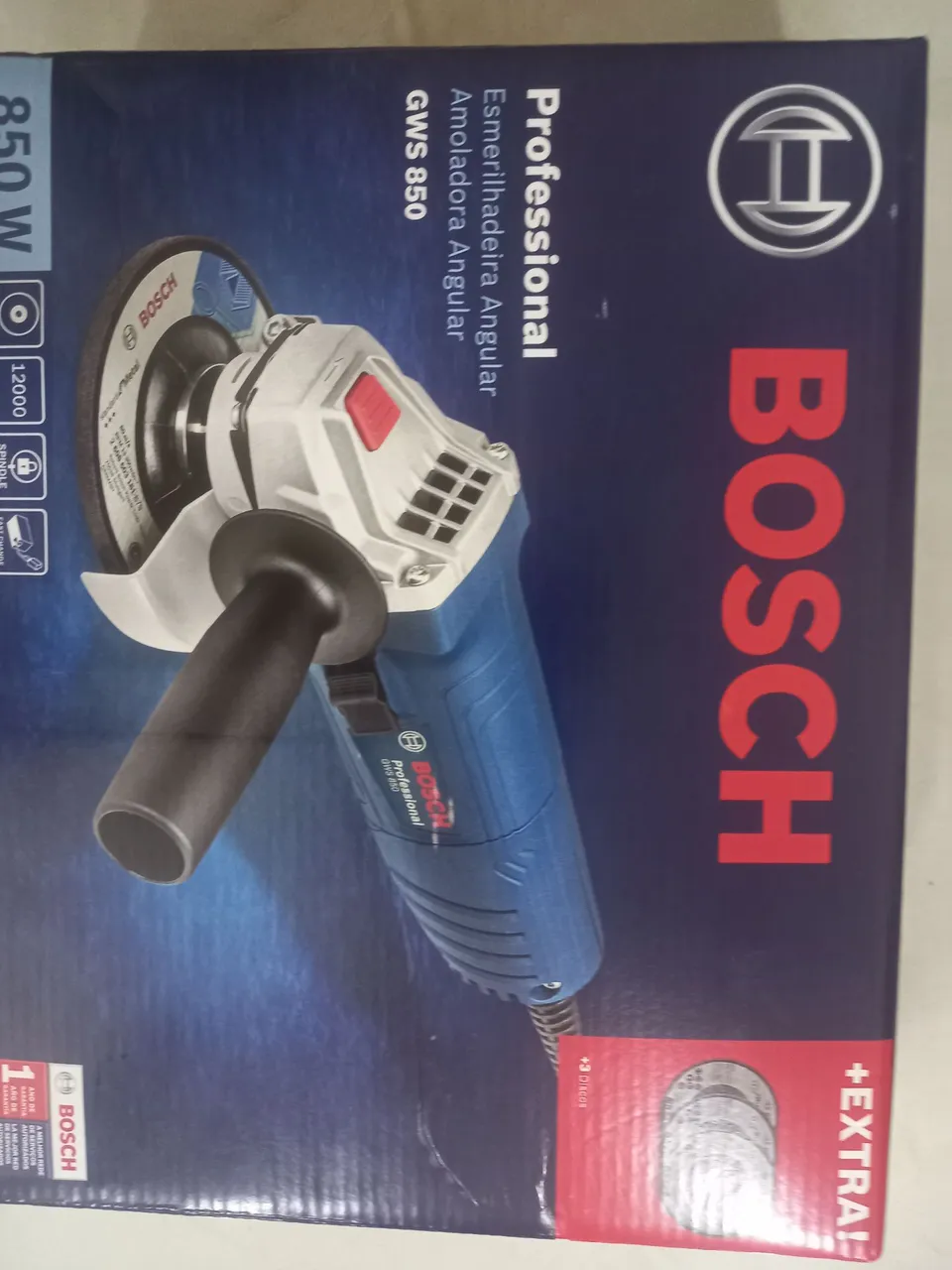 Esmerilhadeira Angular Bosch GWS 850 Professional