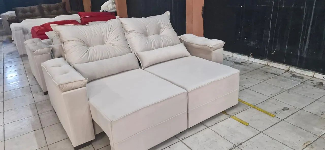 SOFÁ RETRÁTIL RECLINÁVEL ENTREGA GRÁTIS  - Foto 4