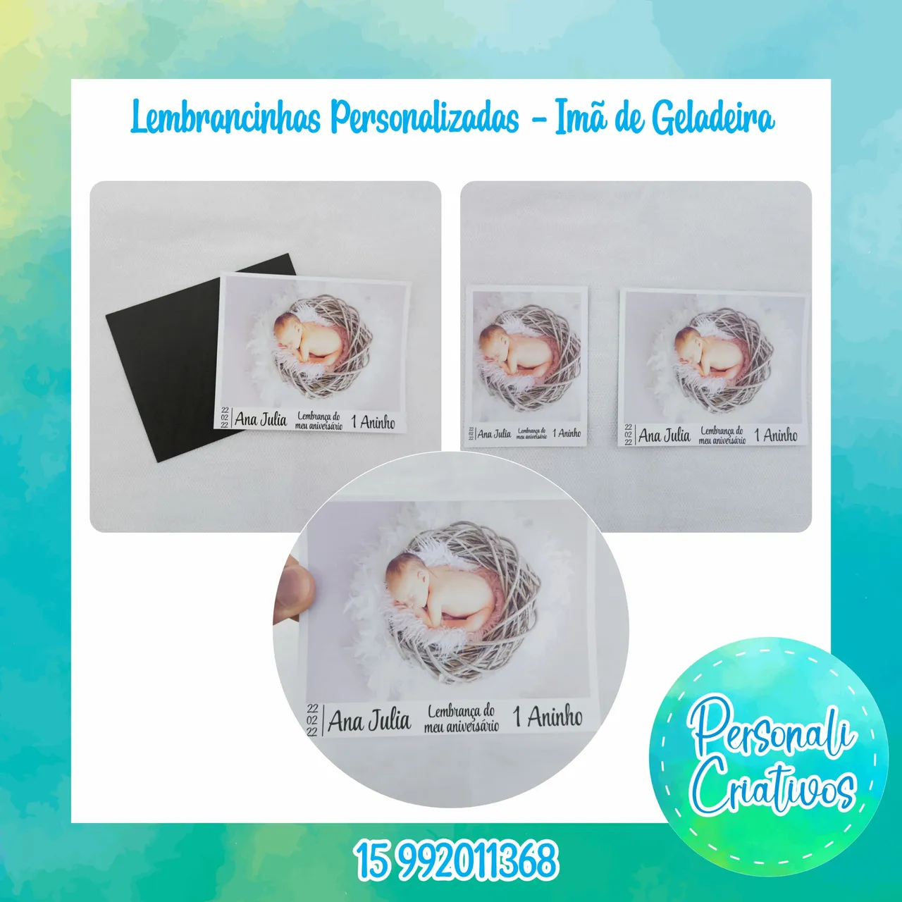 Imã de Geladeira Personalizado - Lembrancinha