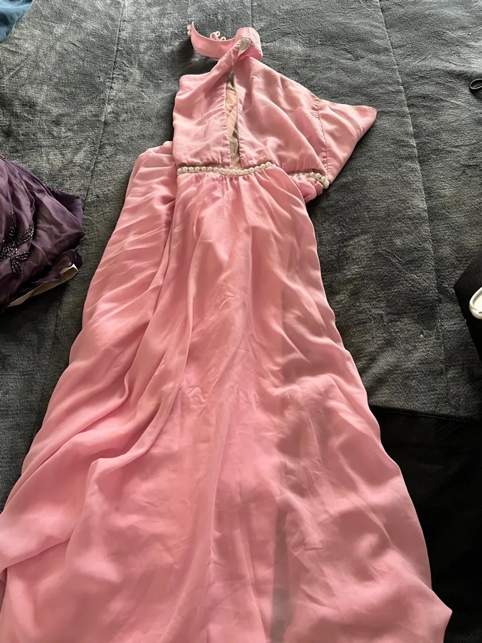 Vestido longo rosa elegante - Foto 2