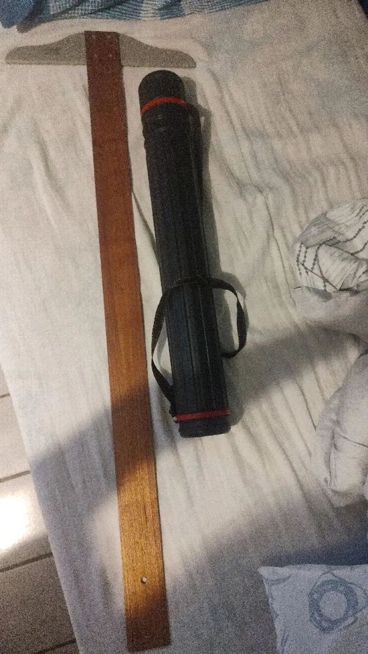 Régua T Trident Desetec 1m + Tubo arquitetura 