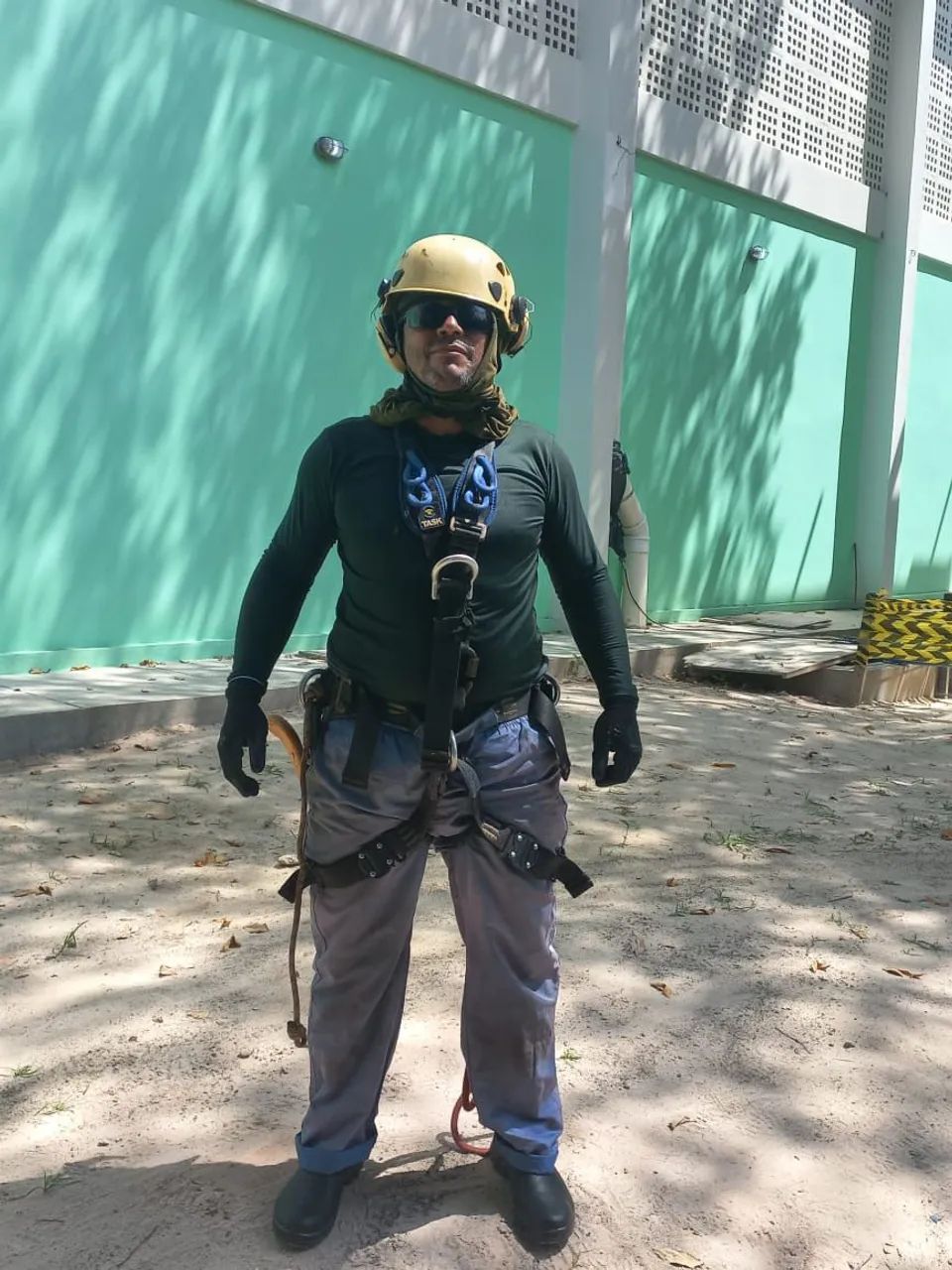 Cuidando de árvores com segurança, e roçagem 